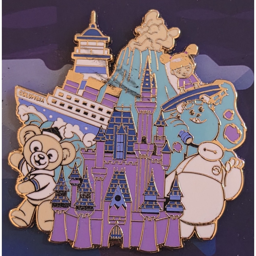 Disney D23 Disney Parks Pin Set w/ Map Backer Display Card Mickey Mouse 1997 - Picture 6 of 9